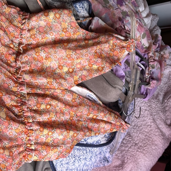 Charlotte Russe orange flowery dress - Picture 2 of 5